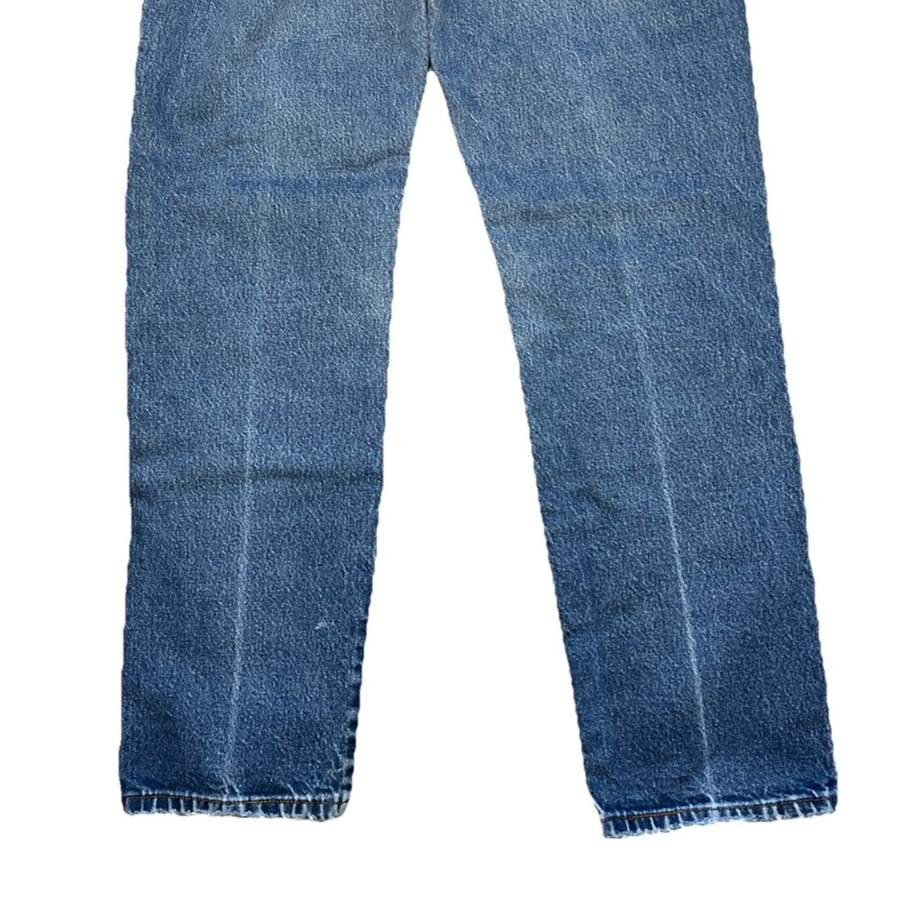 Vintage 90s Wrangler 12MWZG High Waist Cowgirl Wedgie Jeans Straight Sz 5/6 x 30 - Picture 10 of 14